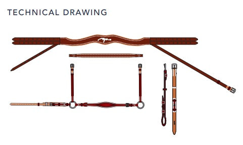 Dyon Adjustable Drop Noseband Bridle image 2