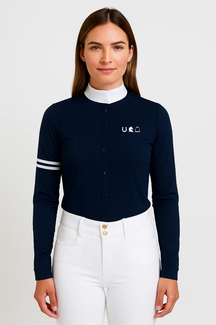 Sport Horse Lifestyle Clementine Show Shirt Navy