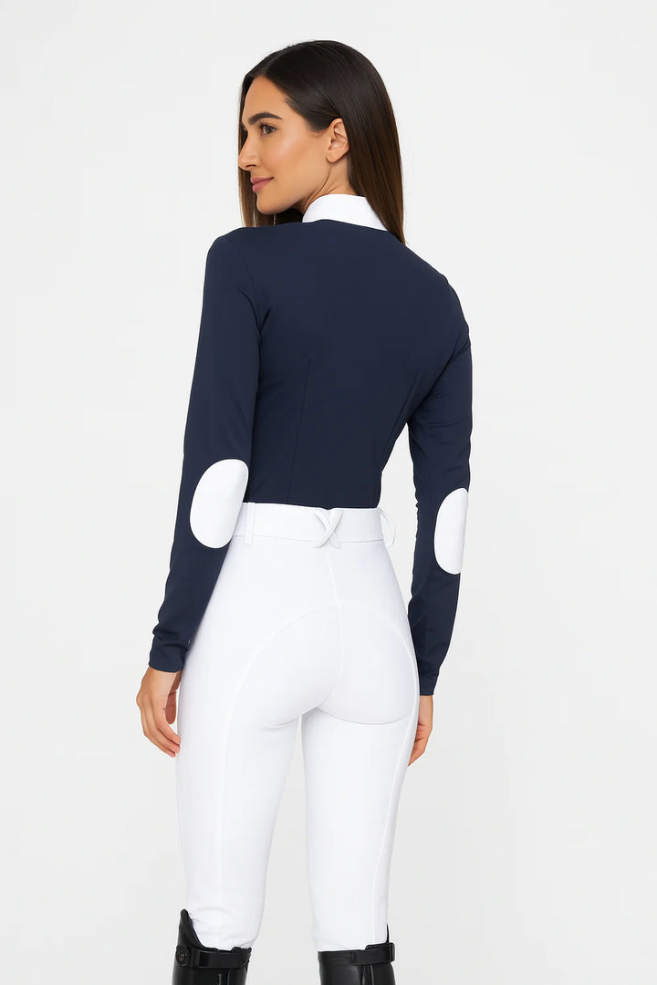 Sport Horse Lifestyle Hudson Show Shirt Navy