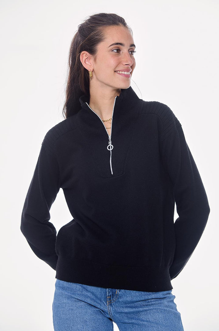 Harcour Pachana Front Zip Sweater