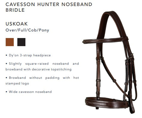 Dyon Cavesson Hunter Noseband Bridle image 1