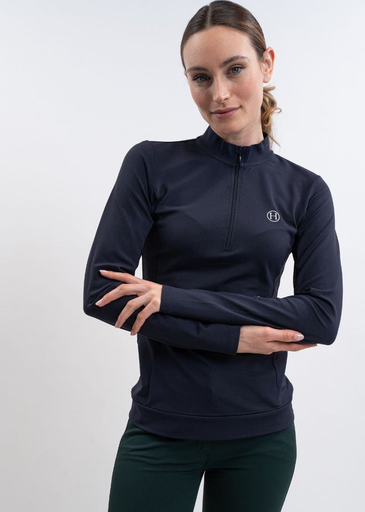Harcour Tess Long Sleeve Technical Riding Polo