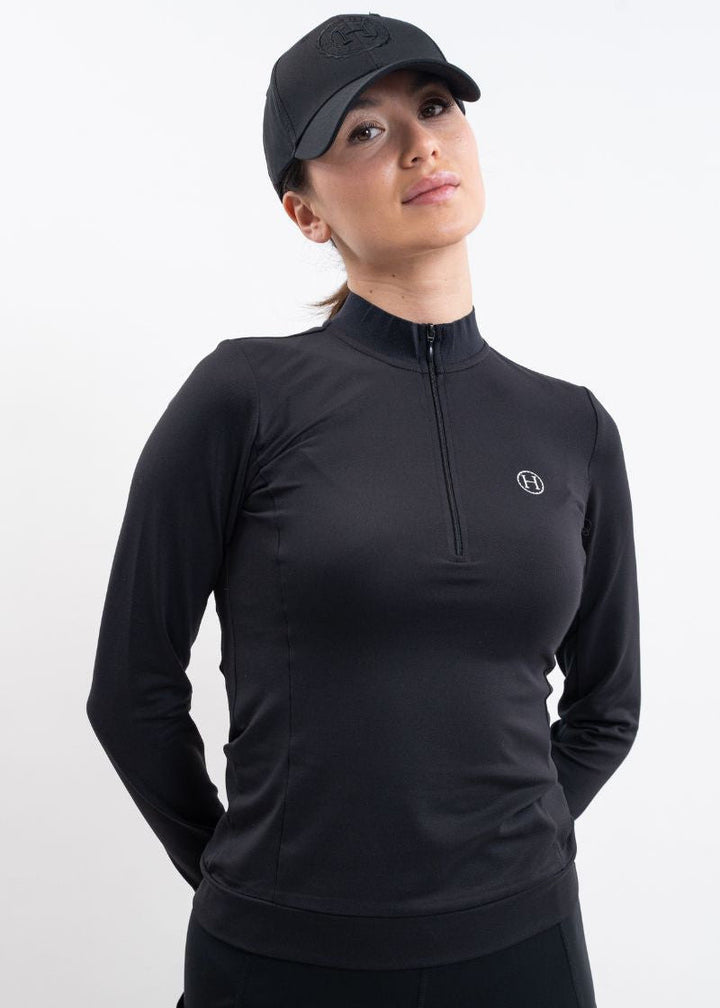 Harcour Tess Long Sleeve Technical Riding Polo
