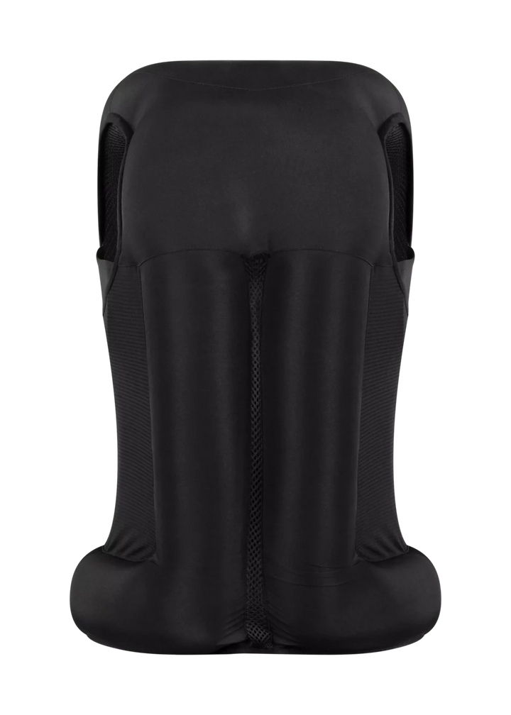 Black baby carrier on a white background