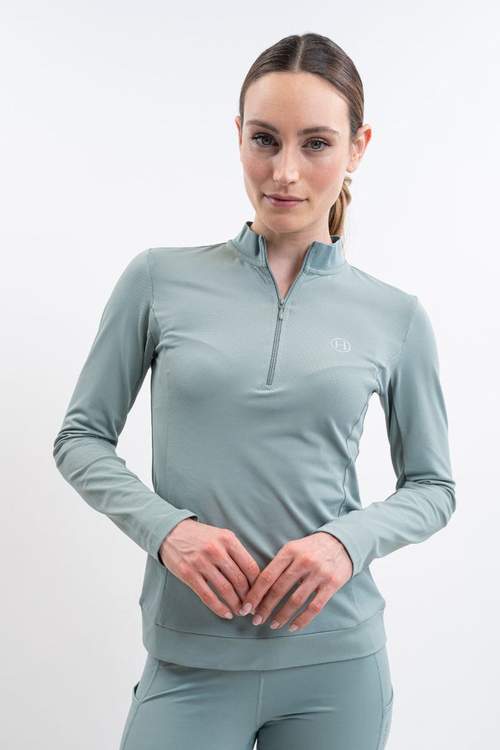 Harcour Tess Long Sleeve Technical Riding Polo